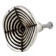 Round Strip Antique Silver Aluminium Cabinet Knob